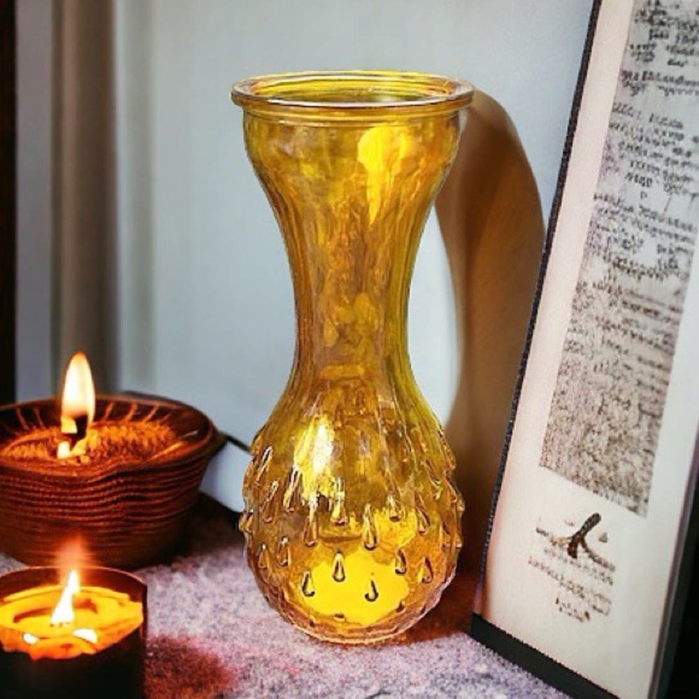 Retro Decorative Amber Vase